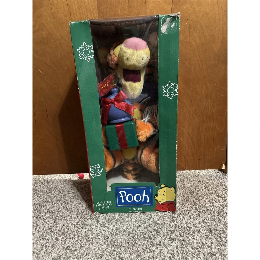 Disney Tigger Motion-ette Christmas Animated Winnie The Pooh Figure Telco 1998